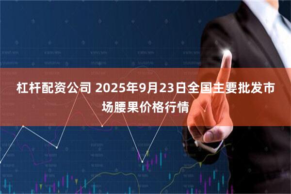 杠杆配资公司 2025年9月23日全国主要批发市场腰果价格行情