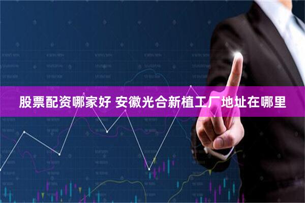股票配资哪家好 安徽光合新植工厂地址在哪里